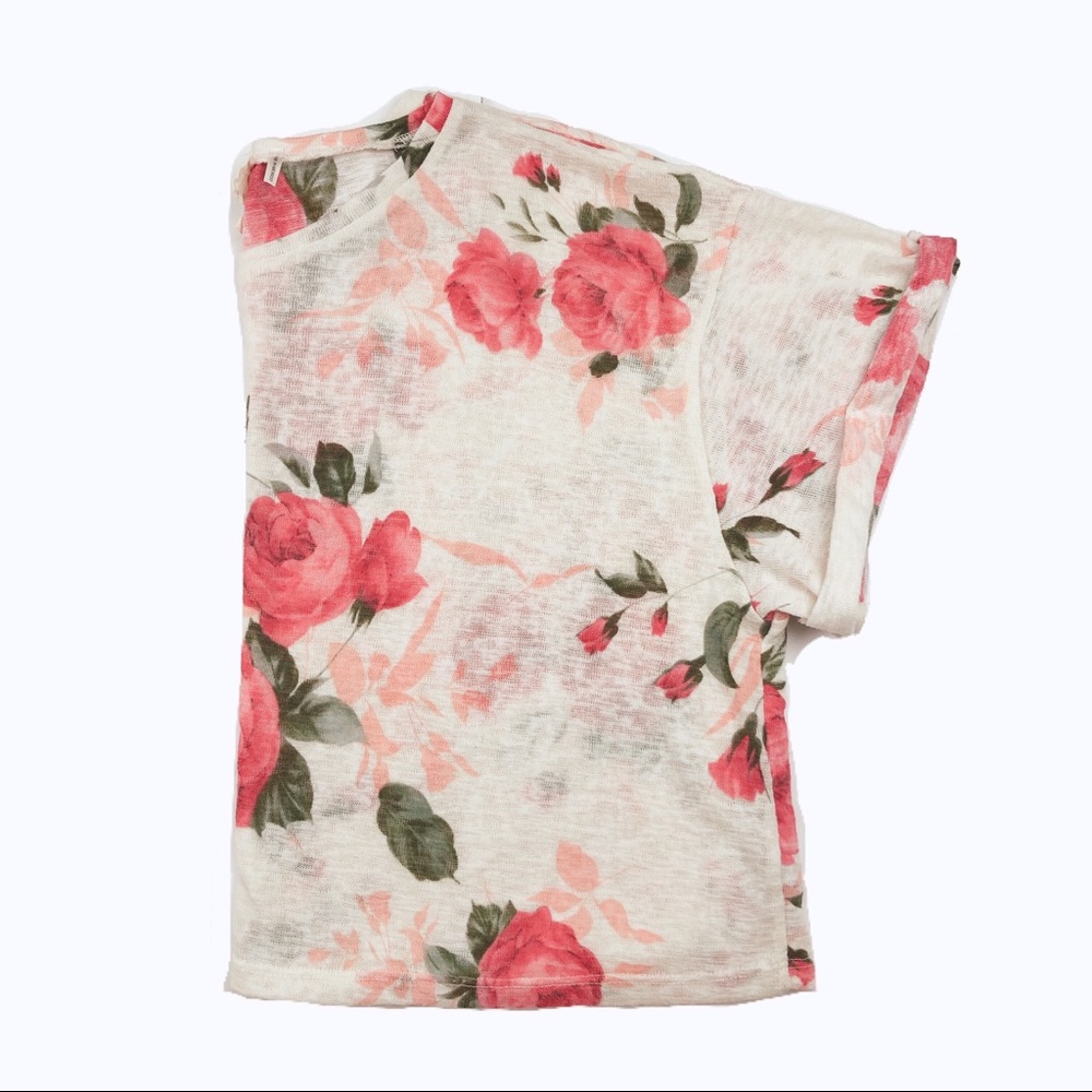 One Clothing Floral Cropped Top Size XL - Picture 3 of 4